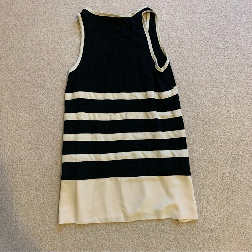 Sparkle & Fade Black + Cream Striped Tank - Picture 2 of 3